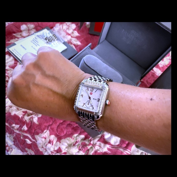 Authentic Michele Deco Diamond watch